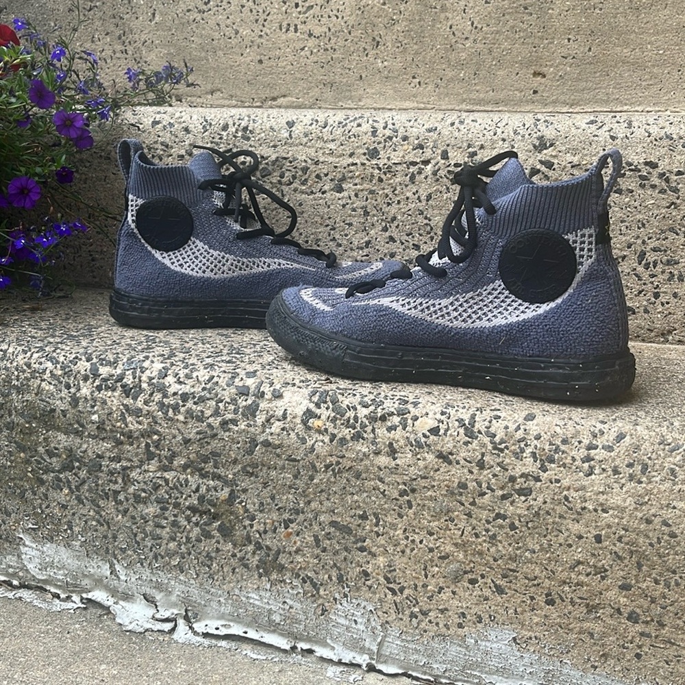 Crater Knit Converse High Tops